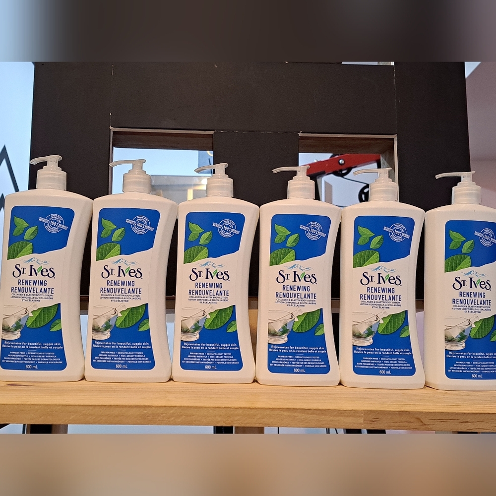 6 Brand New St. Ives Renewing Body Lotion. 600ml X6